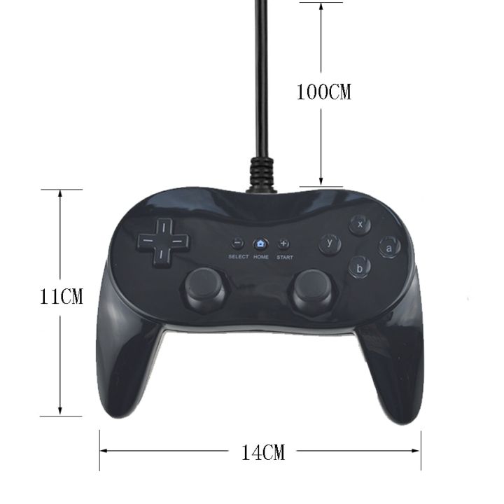 White/Black%20Classic%20Wired%20Game%20Controller%20Gaming%20Pro%20Remote%20Game%20Controller%20Gamepad%20For%20Nintendo%20Wii%20-%20Image%208