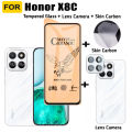 For Honor X8C Ceramic Frosted Soft Film Honor X7C X6B X7B X8B Honor 200 Smart Screen Protector 3 in 1 Camera Lens Protector. 