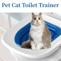 Cat Toilet Training Kit Reusable Trainer Cat Litter Boxes Pet Cleaning Pets Teach Cats to Use Toilet Trainer Pet Accessaries.