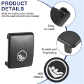 Car Rear Seat Hook ISOFIX Cover Child Restraint for Black. 