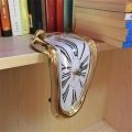 1/2PCS New Novel Surreal Melting Distorted Wall Clocks Surrealist Salvador Dali Style Wall Watch Decoration Gift Home Garden. 