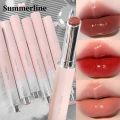 Jelly Lipstick Moisturizing Mirror Water Light Solid Lip Gloss Glass Tea Red Orange Lipstick Tint Makeup Cosmetics.