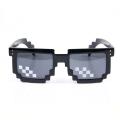 Thug Life Sunglasses, Men Women Glass 8 Bit Pixel Mosaic Glasses.