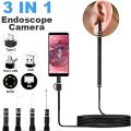 USB Otoscope-Ear Endoscope Diameter Visu Waterproof HD Ear Camera with Ear Tool and 6 Adjustable LED Lights for -Android and Windows. 
