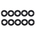 NCANRUI 10 pcs Black Rubber Oil Seal O Shaped Rings Seal washers 8 x 4 x 2 mm. 