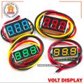 LED Display Mini 0.28 inch DC 0 -100V Digital Voltmeter 100V Volt Panel Indicator Monitor Voltage Meter-1PCS - Compact Digital Voltmeter -Red. 