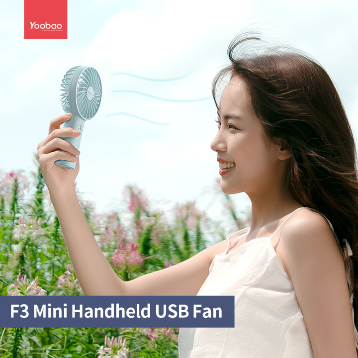 Yoobao%20Y-F3%20USB%20Fan%20Rechargeable%20Handheld%20Mini%20Fan%20Desktop%203-level%20Small%20Fans%20Electrical%20Fan%20Blue%203000mAh%20-%20Image%204