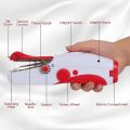 Poweka Hand Sewing Machine Mini Portable Electric Sewing Machine for Beginners and Adults Fast Sewing Suitable for Clothing, Fabrics, Travel Home. 