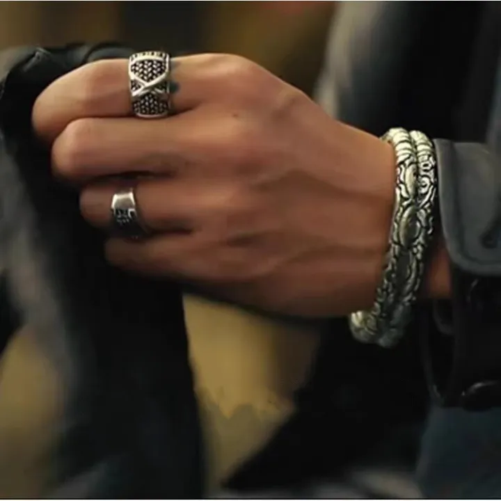 The%20Mystic%20Nine%20Buddha%20Bracelet%20Zhang%20Qishan%20Retro%20Temperament%20Marcasite%20Ring%20Men%20and%20Women%20Couples%20Openings%20Bracelet%20All-Matching%20Accessories%20-%20Image%202