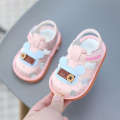 Summer girl little princess boys soft soled baby walking shoes, 0-1 3 years old, children cry, shoes make a sound.