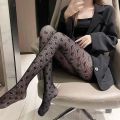 Women's Fishnet Stockings, Patterned High Waist Fishnet Tights, Fishnet Hollow Floral Thigh High Pantyhose.