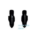 Looking Glass hole Screw or Universal Bulet For motorcycle Mirror. Black. 