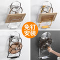 Non-perforated pot lid rack, kitchen wall pendant with water tray, draining space, aluminum cutting board, cutting board storage. 