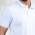 Richman Premium White Color Regular Fit Half Sleeve Cotton Polo For Men. 
