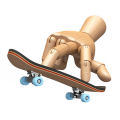 Maple Wood Professional Mini Finger Skateboard Toys Metal Bracket Bearing Wheel Anti Stress Sensory Tabletop Toy Boys Kid Gifts. 