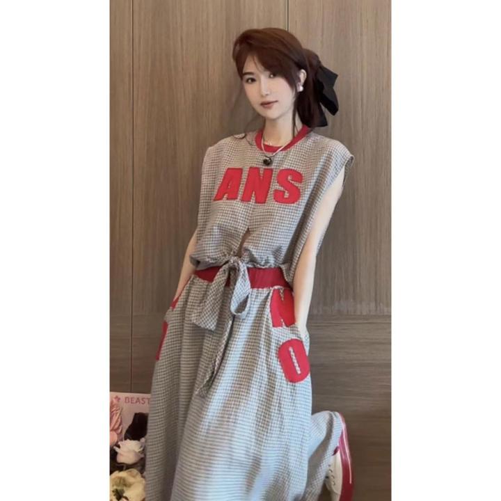 2023New%20Summer%20Clothes%20Matching%20a%20Set%20of%20Slightly%20Fat%20Hong%20Kong%20Style%20High-Grade%20Suit%20Skirt%20Lively%20Youthful-Looking%20Two-Piece%20Set%20Summer%20-%20Image%205