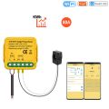 Tuya WiFi Smart Home Energy Monitor 2.4GHZ Smart Energy Meter Single Phase Consumption Monitor with 2 Clamp-02#.