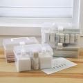 Household Transparent Storage Box Desktop Plastic Organizer Box Storage Box.