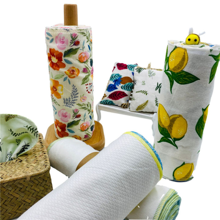 Reusable%20Paper%20Towels,Washable%202%20Ply%20Cotton%20Cleaning%20Cloths,Kitchen%20Dishcloths%20Bamboo%20Unpaper%20Towels%20Alternative%20-%20Image%206