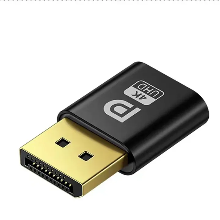 4K Displayport Dummy Plug DP Display Adapter Desktop Accessories for PC ...
