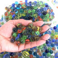 10/50PCS 25/14mm Colorful Glass Marbles Toy Kids Marble Balls Run Game Solitaire Toy Accs Vase Filler Fish Tank Home Toy Gift Vnce Lncei.