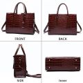 Crocodile Print Women Handbags Purse Tote Bags Adjustable Strap Top Handle Bag Large Capacity Crossbody Bags Work Travel Gift. 