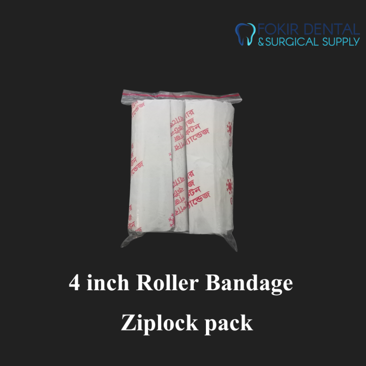 3%20pcs%204%20inch%20Gauze,%20Dressing%20Roller%20Bandage%20-%20Fast%20Aid%20-%20Image%202