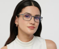 LENSKART BLU | Zero Power Computer Glasses | Anti Glare, Lightweight & Blocks Harmful Rays | UV Protection Specs | Men & Women | Medium |. 