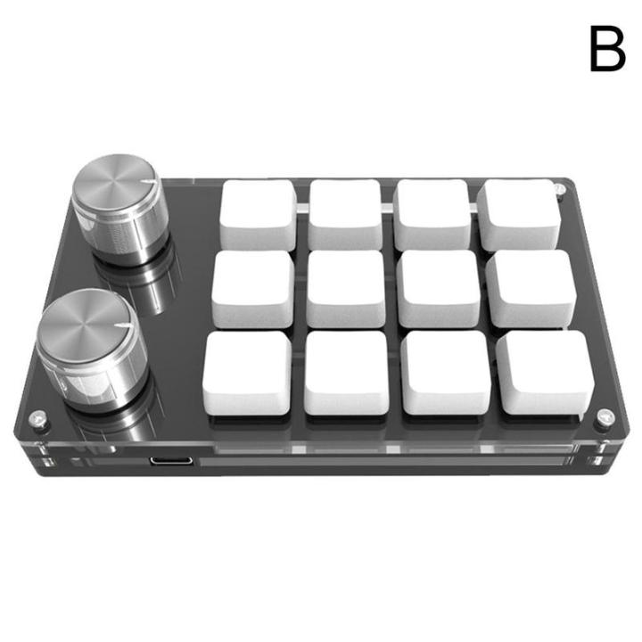 BT-Compatible%20USB%20Custom%2012%20Keys%20Keyboard%20Volume%20Knob%20Programming%20Macro%20Gaming%20Photoshop%20Keypad%20Mechanical%20Keyboard%20Practical%20-%20Image%208