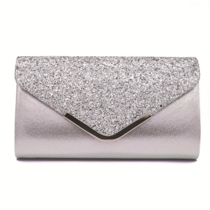 Glamour Glitter Shimmer Prom Party Handbag Clutch Bag Purse