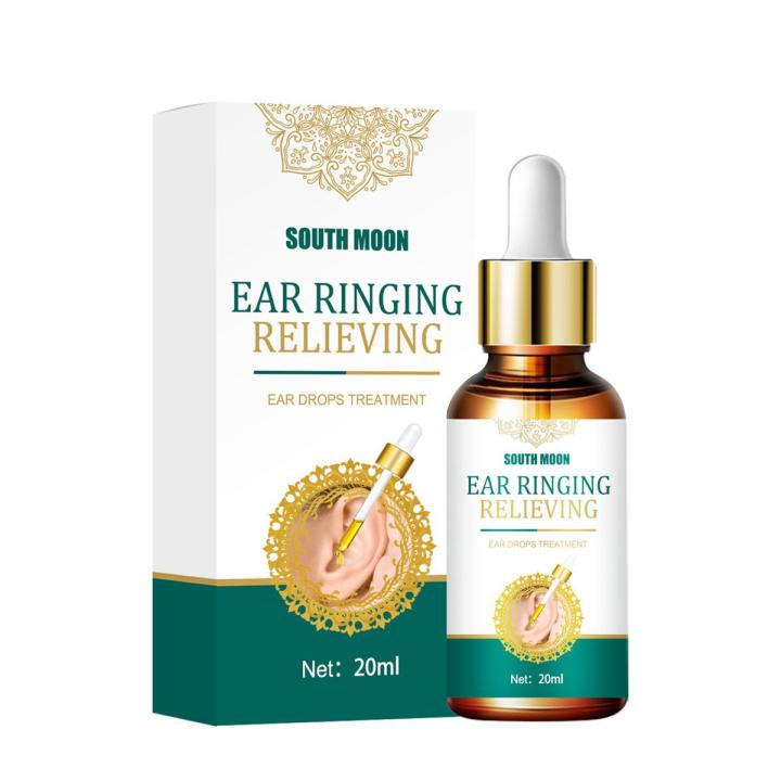 Tinnitus Ear Drops Gentle Ear Cleaner Ear Infection Treatment Cleansing Solution Ear Health Care for Adults 20ml TK-ing