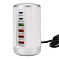 6 Port Type C PD Charger Mobile Phone Charging Dock Station B EU Plug. 