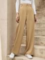 Wide Leg Plazo Pant High Waist Ladies Pants | Stretchable Trendy Formal Pants. 