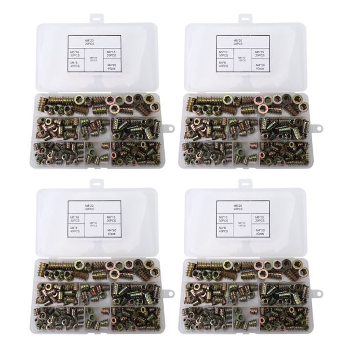 ZOROOM%20Threaded%20Inserts%20Nuts,%20Wood%20Insert%20Assortment%20Tool%20Kit,%20M4/M5/M6/M8%20Furniture%20Screw%20Inserts%20Bolt%20Fastener(660%20PCS)%20-%20Image%206