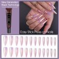 Nail Glue for Acrylic Nail Tip 15g Nail Tips Glue Gel Solid Nail Tips Gel Press on Nails for Nail Extension Nail Bonding Nail Tips Glue for Home and Salon. 