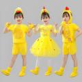 Kids Duck and Chick Cosplay Outfit Animal Costume Girls and Boys Yellow Duck Dancing Cute Clothes Chick Ugly Duckling Goose. 