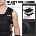 【New and Improved】 20kg Weight-Bearing Vest With Adjustable Weight Lead Block Running Weight-Bearing Strength Enhanced Weight-Bearing. 