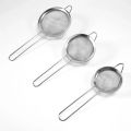 Strainer (Chakni) Kitchen Utensils Colanders & Food Strainers-Metal tea strainer- Stainless Steel Strainers -3 Pcs set Small, medium, big. 
