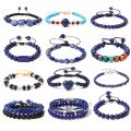 Irregular Chip Stone Lapis Lazuli Beads Bracelet Delicate Handmade Beaded Charm Bracelets Adjustable Women Men Fine Jewelry Gift.