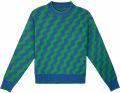 Pantoneclo Premium Women's / Girl's Round Neck Reversible Wavy Motif Sweater / Cardigan / Pullover. 