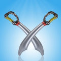 NEW KIDS 1pcs Inflatable Toy Pirate Knife Stage Props Children Cosplay Toy Halloween Birthday Party Favors Gifts.