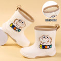 New children's rain boots, boys' dinosaur baby rain boots, primary school students, cotton warm rubber shoes, water shoes, children's shoes.