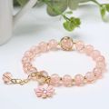 New Korean trend fashion women's small daisy crystal bracelet. 