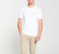 Crocodile Round Neck T-Shirt For Men - White. 