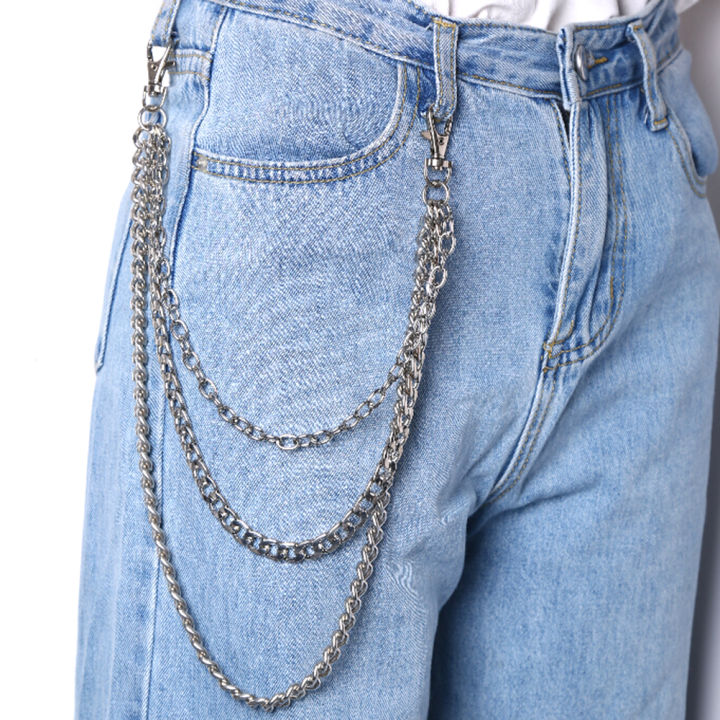(New) fashion stainless steel decor chain belt Women layers chain