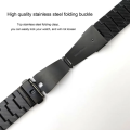 20mm Carbon Fiber Metal Watch Band Wrist Strap For Samsung Galaxy Watch 4 Classic 46mm/42mm, Watch 4/5 44mm/40mm, Watch 5 Pro 45mm Smartwatch. 