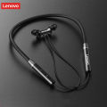 Lenovo He05 Wireless Bluetooth 5.0 In-Ear Neckband Earphones With Mic (Black) - Neckband. 