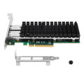 PCIE NIC Network Card 10Gb Dual RJ45 Ports for Intel X540 T2 Chipset PCI Express Ethernet Adapter. 