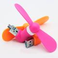 2 in 1 Portable Micro USB Fan - Multicolor. 