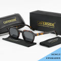 Caterside Retro Polarized Sunglasses Men Square New Upgrade Acetate Temple Sun Glasses Women Driving Sport High Quality Case.